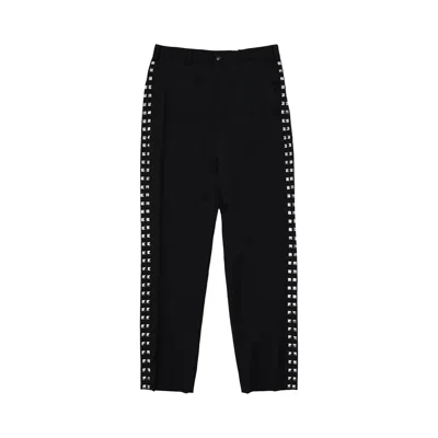 Pre-owned Comme Des Garcons Black Comme Des Garçons Black Slim Leg Trousers With Studs 'black' | Men's Size Xl