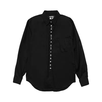 Pre-owned Comme Des Garcons Black Comme Des Garçons Black Studded Poplin Shirt 'black' | Men's Size L