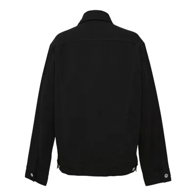 Comme Des Garcons Black Studs Polyester Gabardine Jacket In Black