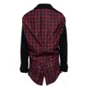 Comme Des Garcons Black Thin Serge × Polyester Check Jacket In Red