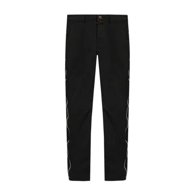 Comme Des Garcons Black Trousers With Side Zip Black