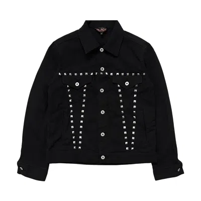Pre-owned Comme Des Garcons Black Comme Des Garçons Black Trucker Jacket With Studs 'black' | Men's Size L