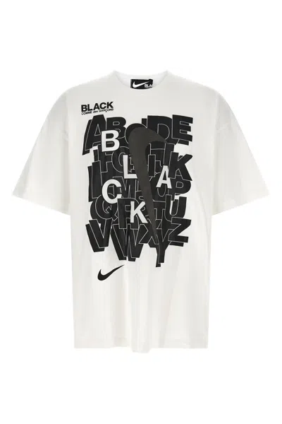 Comme Des Garcons Black T-shirt Comme Des Garçons X Nike In White