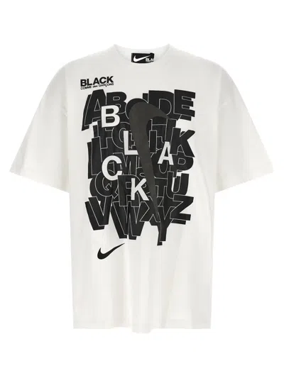 Comme Des Garcons Black T-shirt Comme Des Garçons X Nike In White