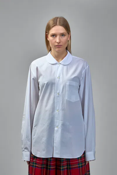 Comme Des Garcons Black Unisex Blouse In White
