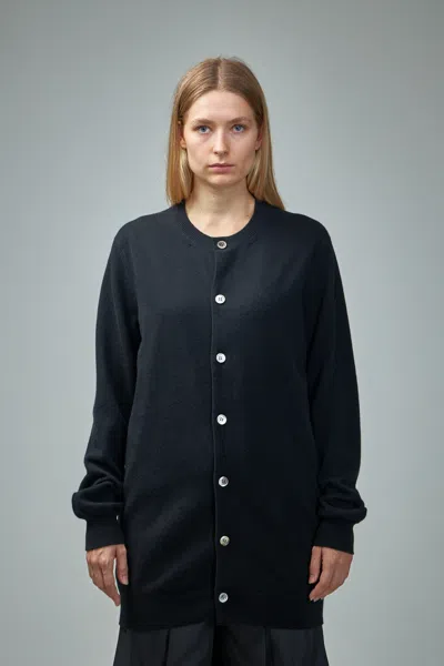 Comme Des Garcons Black Unisex Cardigan In Black