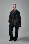 Comme Des Garcons Black Unisex Coat In Black