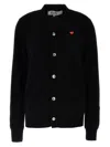 Comme Des Garçons Black Wool Cardigan In Black