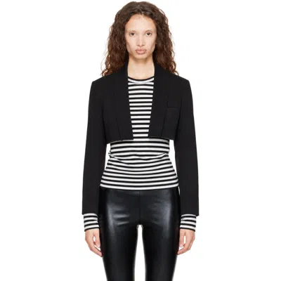 Comme Des Garçons Black Wool Doeskin Jacket