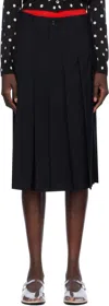 Comme Des Garçons Black Wool Tropical Shorts In Black