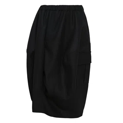 Comme Des Garcons Black Wool/nylon Flannel Pocket Pants In Black