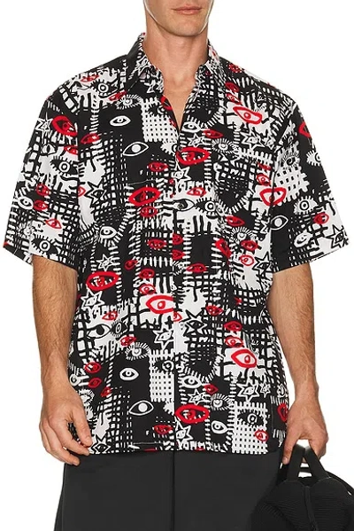 Comme Des Garcons Black X Filip Pagowski Printed Shirt In Multi