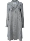 Comme Des Garçons Blackwhite Cotton Checked Coat