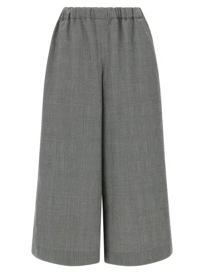 COMME DES GARÇONS BLACKWHITE PIED DE POULE WOOL PANTS