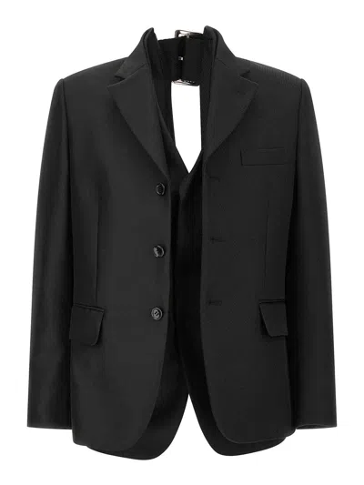 COMME DES GARÇONS DOUBLE LAYER EFFECT BLAZER