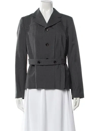 Pre-owned Comme Des Garçons Blazer In Gray