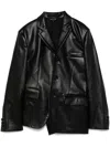 Comme Des Garçons Long-sleeved Casual Jacket In Black
