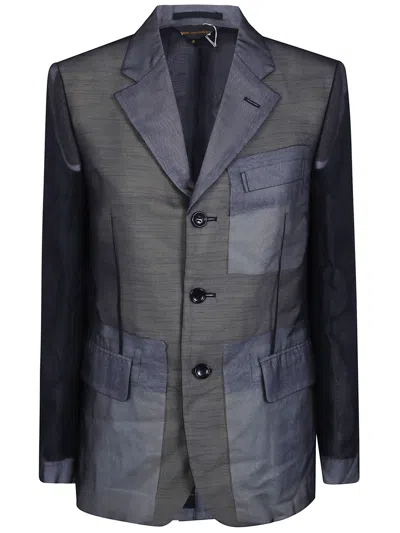 Comme Des Garçons Blazer Jacket Thin Classic In Blue
