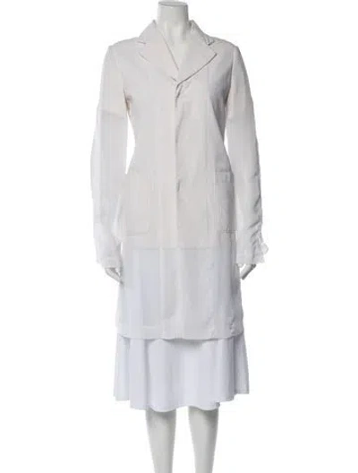 Pre-owned Comme Des Garçons Blazer In Neutrals/white