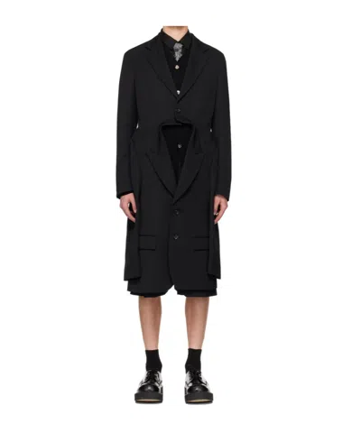 Comme Des Garçons Blazer Single-breasted Coat In Black