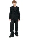 Comme Des Garçons Blazer With Plaid Back In Black