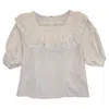 Comme Des Garçons Blouse In White Cotton In White