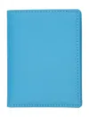 Comme Des Garçons Blue Cowhide Cardholder In Blue
