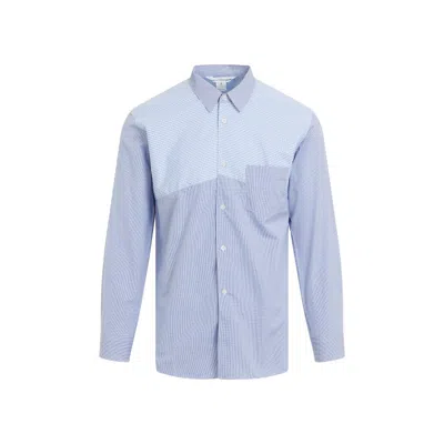 Comme Des Garçons Blue Striped Poplin Shirt