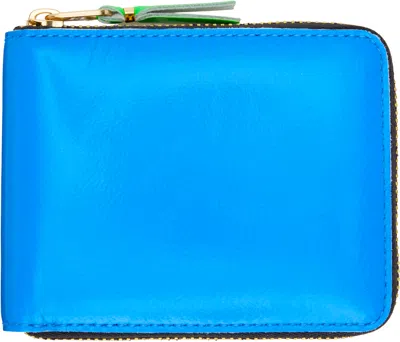 Comme Des Garçons Blue Super Fluo Group Wallet