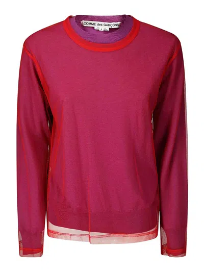 Comme Des Garçons Ladies Blouse In Purple