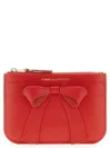 Comme Des Garçons Red Big Bow Wallet In Red