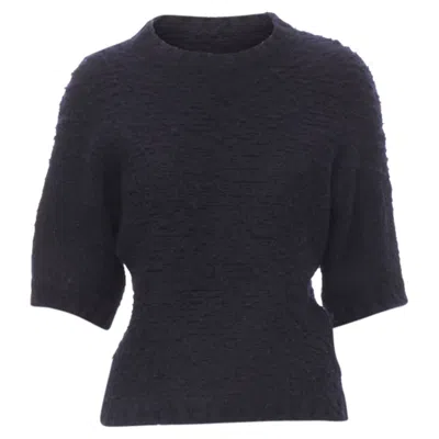 Pre-owned Comme Des Garçons Comme Des Garcons Boiled Wool Fluffy Sweater In Black