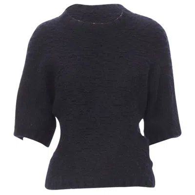 Comme Des Garçons Comme Des Garcons Boiled Wool Sweater In Black