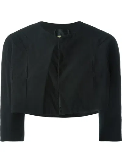 Comme Des Garçons Bolero-jacke Mit Rundem Ausschnitt In Black
