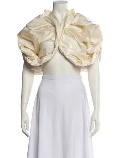 Pre-owned Comme Des Garçons Bolero In White