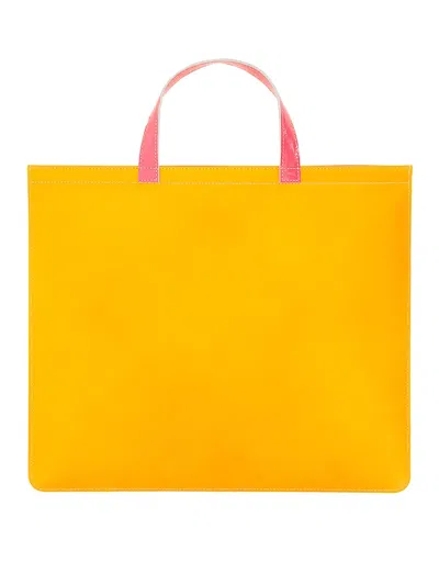 COMME DES GARÇONS SUPER FLUO LEATHER TOTE BAG