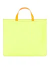 Comme Des Garçons Bold Contrast Handle Tote Bag In Multicolour