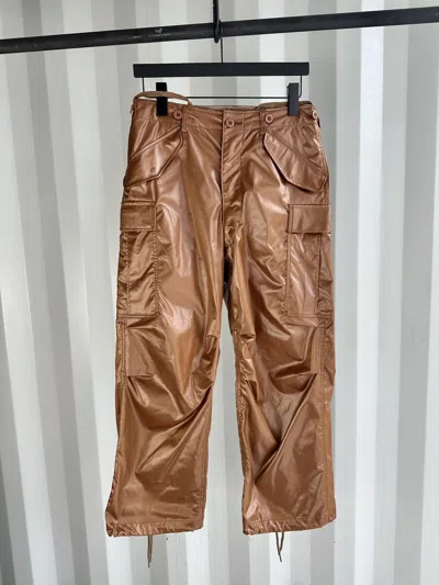 Pre-owned Comme Des Garçons Bondage Cargo Pants In Brown