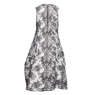 Comme Des Garçons Bonded Lace Dress In White