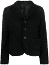 Comme Des Garçons Bourdon Long-sleeved Blazer In Schwarz