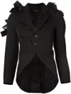 Comme Des Garçons Bow Blazer Jacket In Black