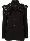 Comme Des Garçons Bow Blazer Jacket In Black