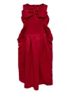 Comme Des Garçons Bow-detail Dress In Red