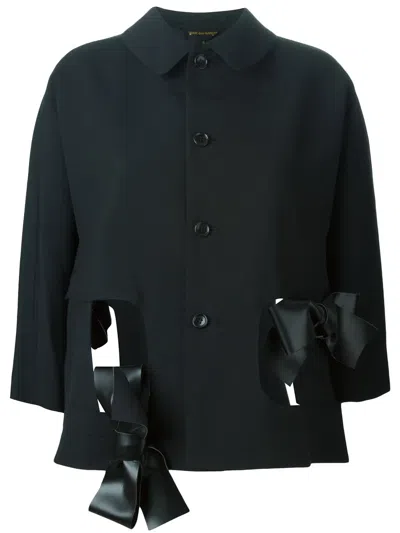 Comme Des Garçons Bow Detail Jacket In Black