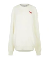 Comme Des Garçons Bow Sweatshirt In White