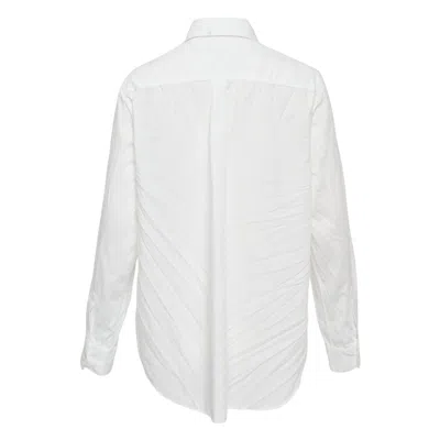 Comme Des Garçons Bowknot Blouse In White
