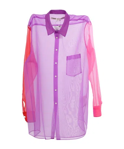 COMME DES GARÇONS COMME DES GARÇONS BOX-PLEAT DESIGNED ORGANZA SHIRT