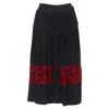 Comme Des Garçons Comme Des Garcons Braid Embroidery Skirt In Black