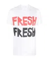 Comme Des Garçons Brett Westfall-print T-shirt In White