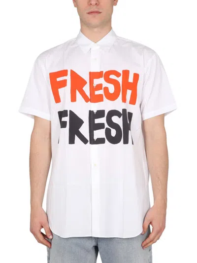 Comme Des Garçons White Comme Des Garons Shirt X Brett Westfall Fresh Shirt